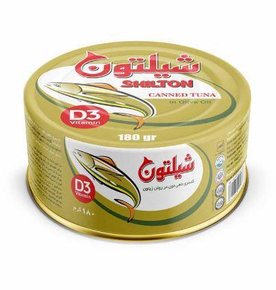 کنسرو ماهی تون در روغن زیتون شیلتون 180 گرمی کلیددار ( 24 عددی)